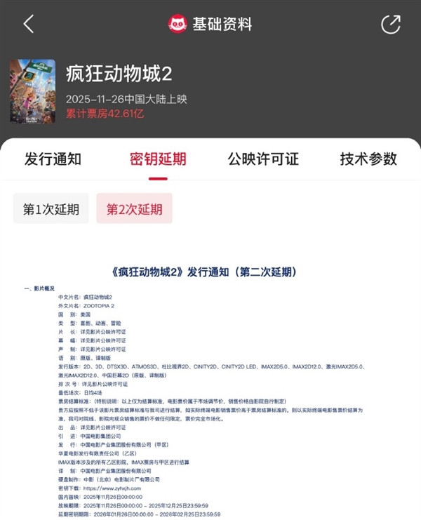 票房第一进口片 《疯狂动物城2》延长上映至2月25日