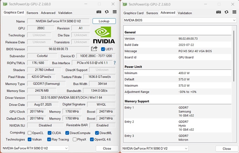 性价比甚至更强!七彩虹iGame RTX 5090 D v2 Vulcan OC 24GB首发评测:领先5080 50%